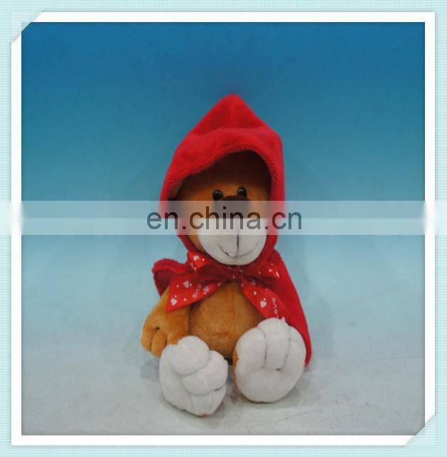 Mini Frog Plush Animal Toys with Red Hat/ Animal Toys