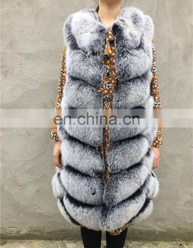 Women Fashion Winter Vests Imports Low Price Real Fox Fur Vest Italian Fur Vest