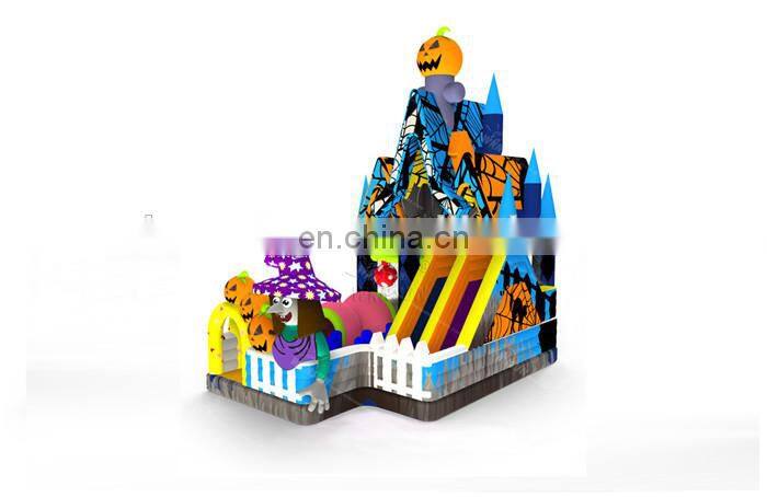 2017 Newest design yard inflatable halloween slide