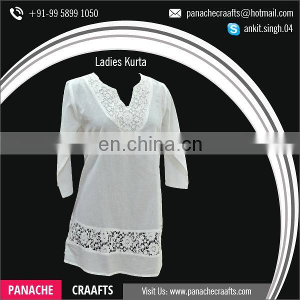 2017 Latest Collection Cotton Tunic Style Women Ladies Kurti