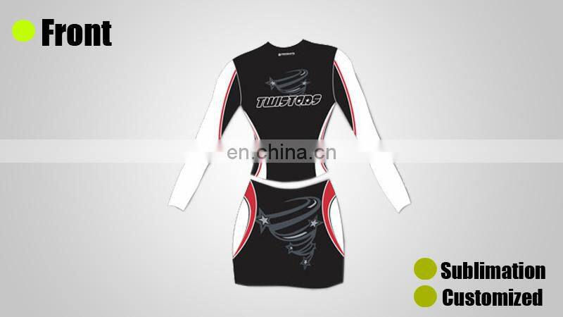 Comfortable fabrics wholesale cheerleading uniforms custom cheerleading uniforms