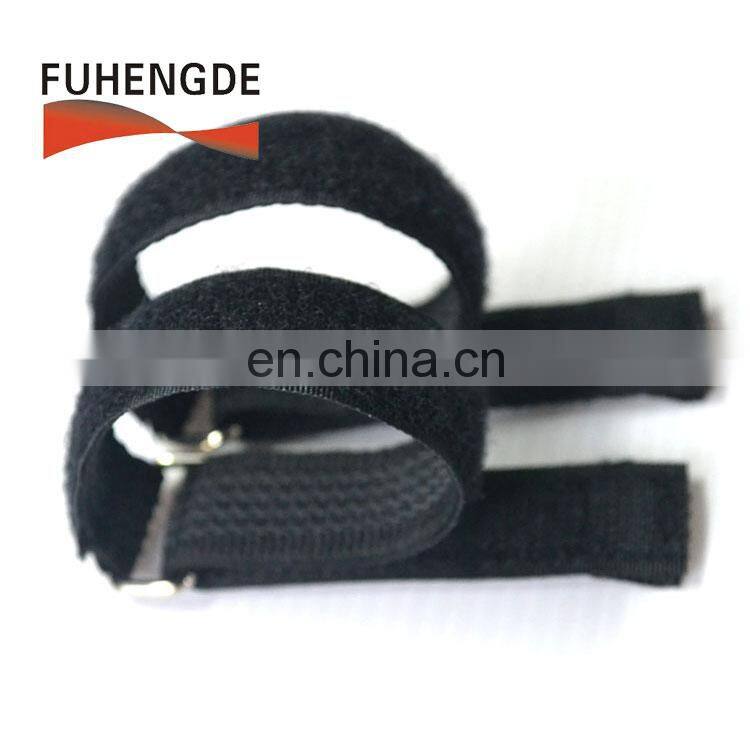 Adjustable releasable non slip lipo battery cable tie strap with rubber backing