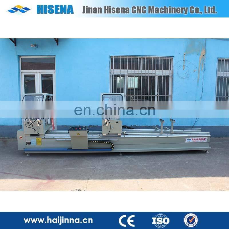 LJZ2A--450*3700 all kinds of aluminum windows High efficiency Double head Mitre Saw machine