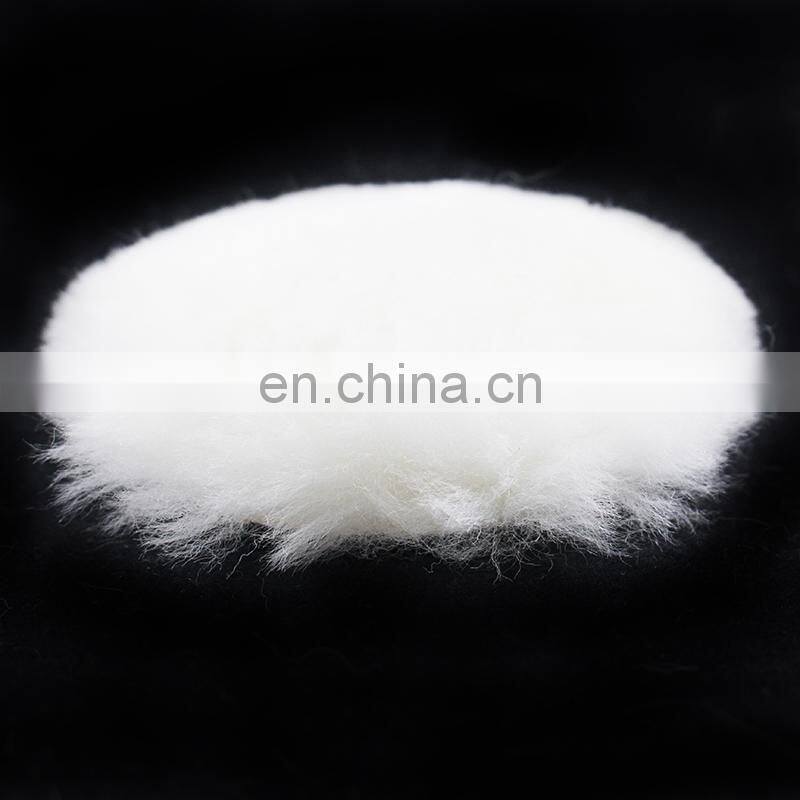 3" 4" 5" 6" 7" 8" inch lamb wool polishing pad discs / polishing bonnets with drawstring system