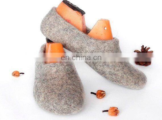 wholesale 100 % polyester nonwoven felt Natural warm Handmade Wool Felt Shoes