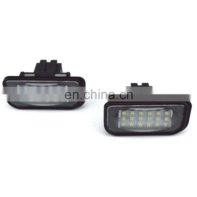 Carest 2pcs White Led License Plate Light For Mercedes Benz W203 Car Number Plate Lamp For Benz W203 4Door 2001-2007