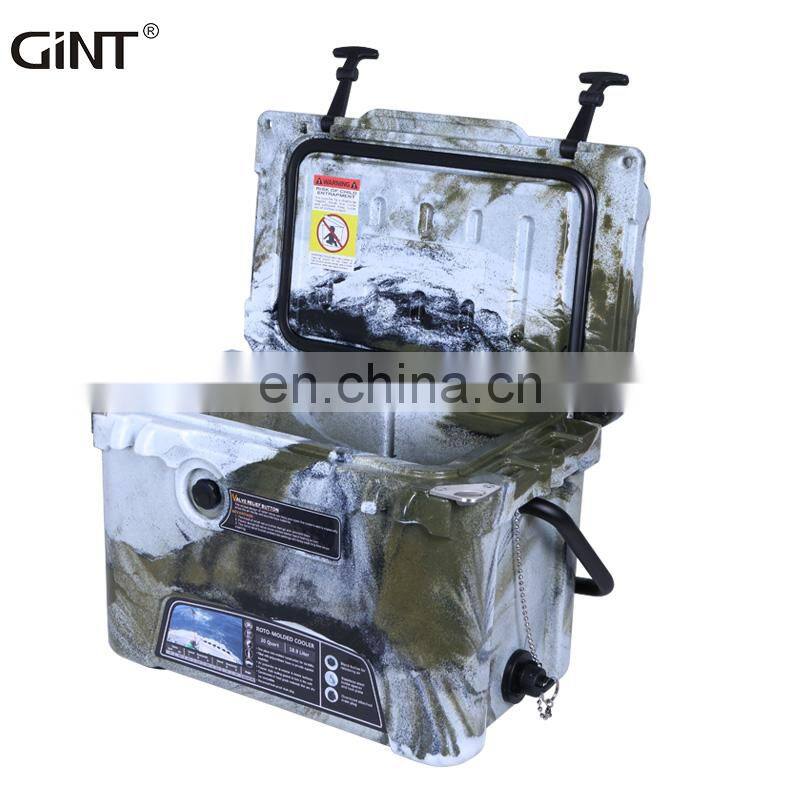 GiNT 20QT Wholesale Cheap Price Rotomolded Ice Chest Camouflage Printing Ice Cooler Boxes for Sale
