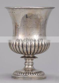 hammered aluminium flower pots