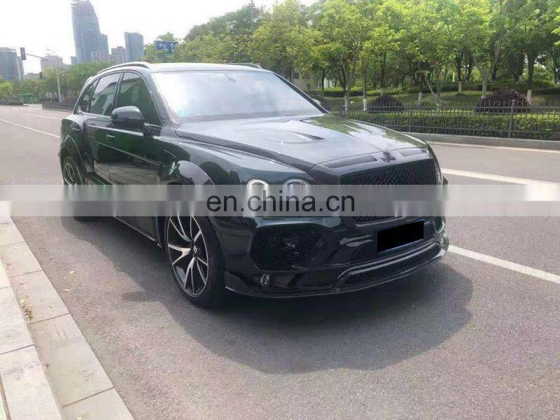 Runde Original Car 1:1 Customization Carbon Fiber Hood Side Skirts Front bumper Wheel Eyebrow For Bentley Bentayga Modifidy Mans