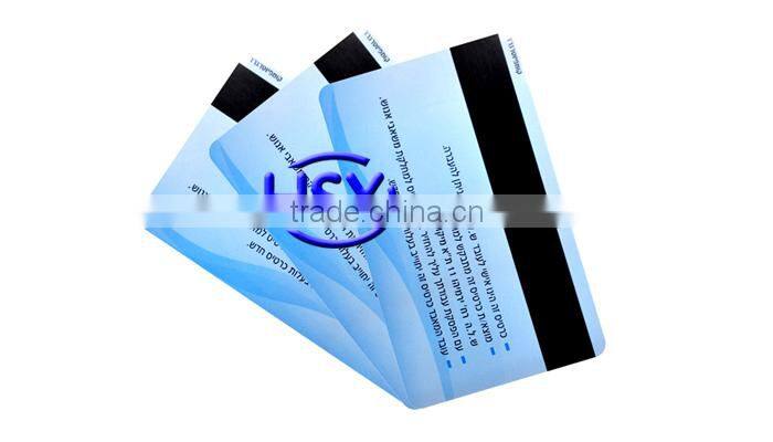 OEM pvc card signature stripe rfid magnetic stripe card