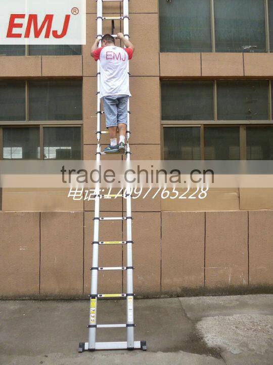China factory EN131 2.5+2.5 meters aluminum telescopic Ladder