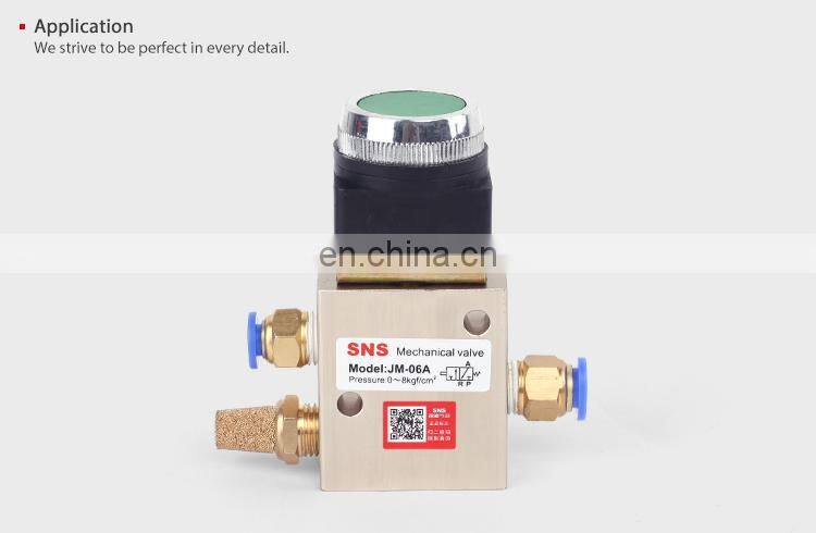 SNS JM series High quality air pneumatic hand switch control mechanical valves