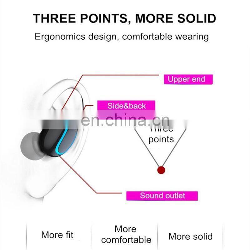 Portable BT 5.0 Q32 in-ear invisible mini cheap wireless earpiece earbud with 1500mah charging case