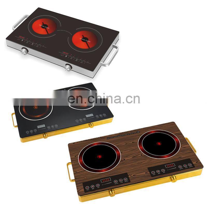 Induction cooker 110v/220v 2000W touch control black color easy to operate rice soup milk hotpot rice keep warm function