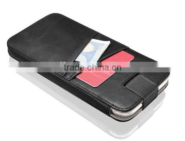 cow leather mobile phone case card holder bag phone holder for iphone 6/6s