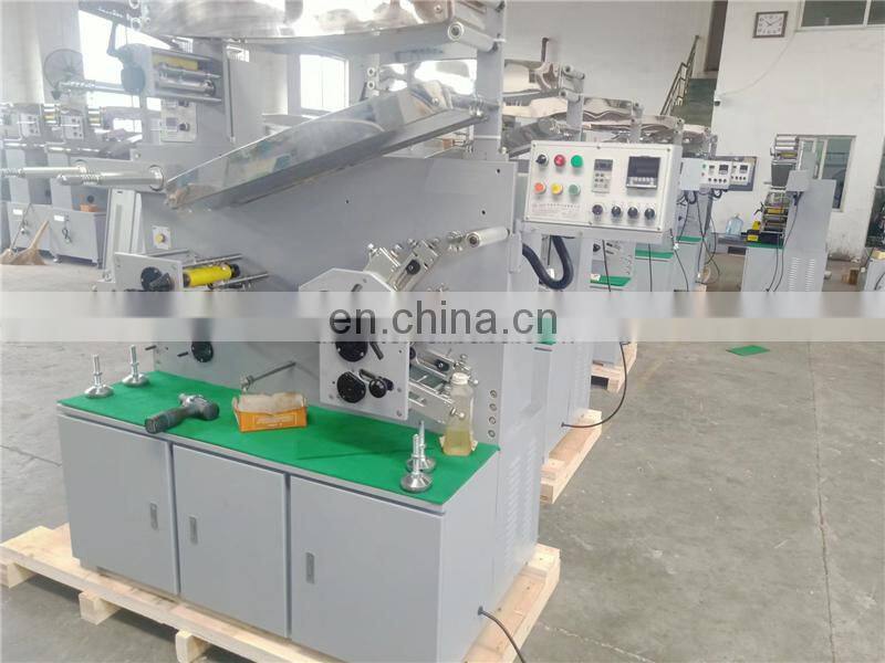 UGS21S 2 PLUS 1 color roll to roll Automatic fabric label flexo Printing machine, ribbon trademark flexographic printer