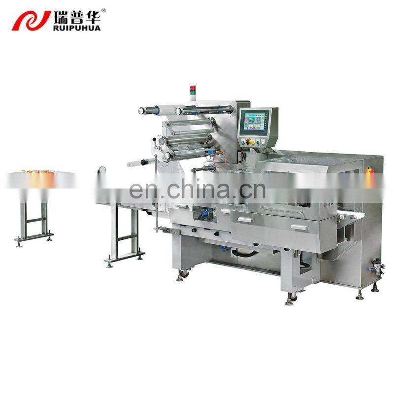 Servo Motor High Speed Automatic Food Packaging Machine for Bread/Cookie Cup Cake Wafer Chocolate Bar Food