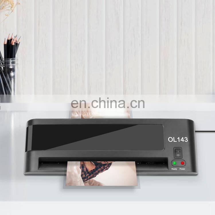 Factory Price Customized A4 A5 A6 Office Equipment Portable Pouch Thickness 75-125mic Sheet Plastic Paper Automatic Laminator