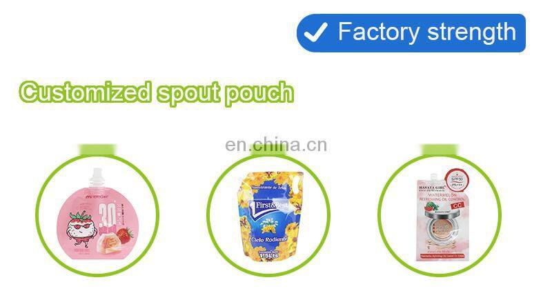 Aluminum Foil Face Mask Mini Doypack Travel Hotel Use Conditioner Shampoo Cosmetic Spout Pouch Packaging Sachet Bag With Spout