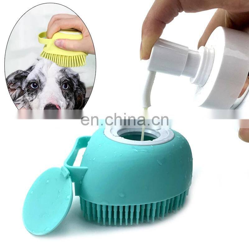 Pet Accessories For Dogs Shampoo Massager Brush Bathroom Puppy Cat Massage Comb Grooming Shower Brush For Bathing Soft Brushes