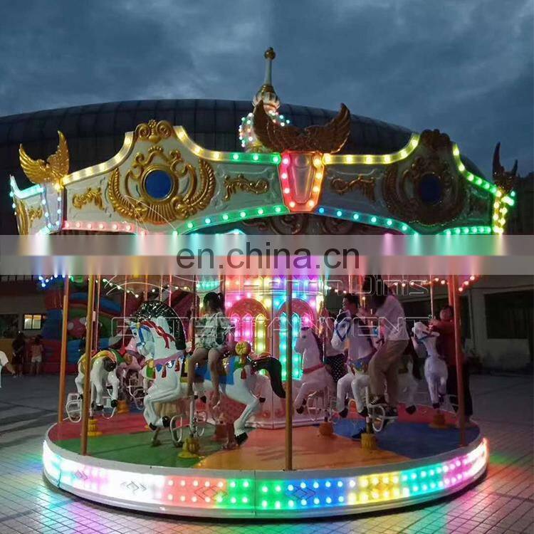 christmas carousel amusement park rides