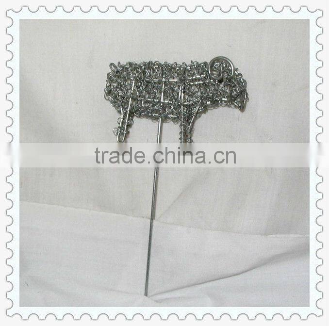 chrome coated beautiful animal ornamental iron crafts