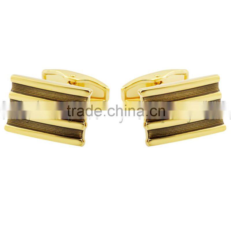 2015 new fashion cheap wholesale gold plated cufflinks, cufflink manufacturer for men, make custom cufflink blanks