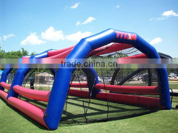 Amusement park colorful mobile games inflatable batting cage