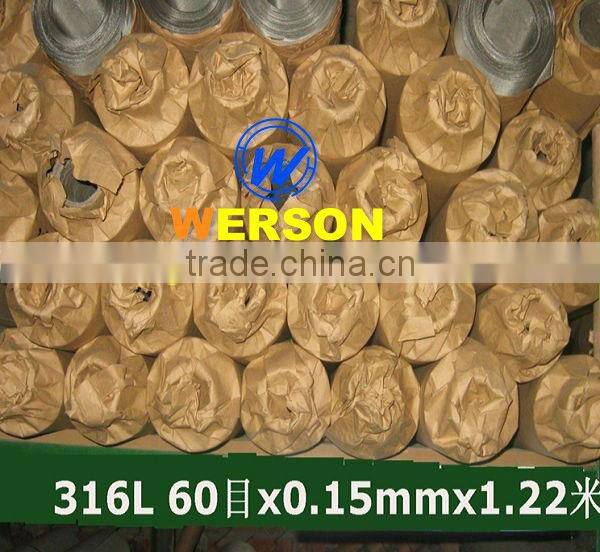 General mesh Stainless steel wire mesh screen for light rock sieve ,2-635 mesh