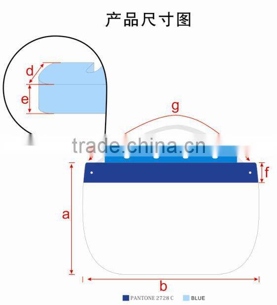 Disposable waterproof & anti-fog face shield