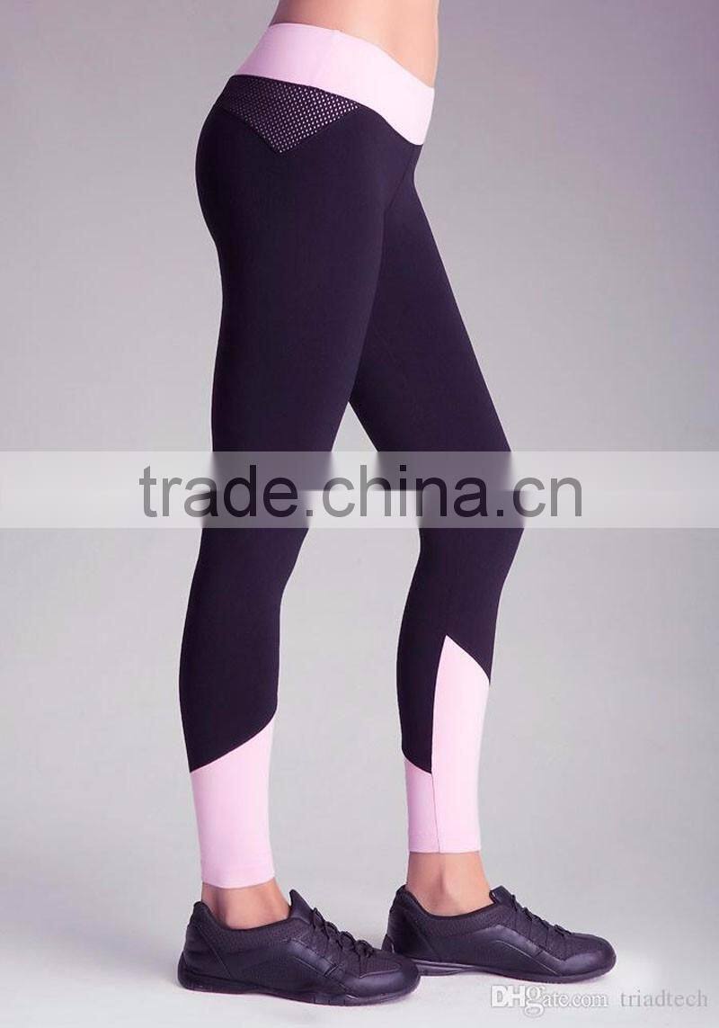 (OEM/ODM Factory)woman full running pants yoga pants comfortable most fashionable sports legging quick dry gym clothing