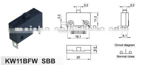 Two pin on off intelligent circuit breaker