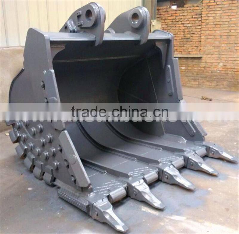 HOT product HARDOX500 NM400 ISO-certified excavator reinforced bucket for 1-80t excavator