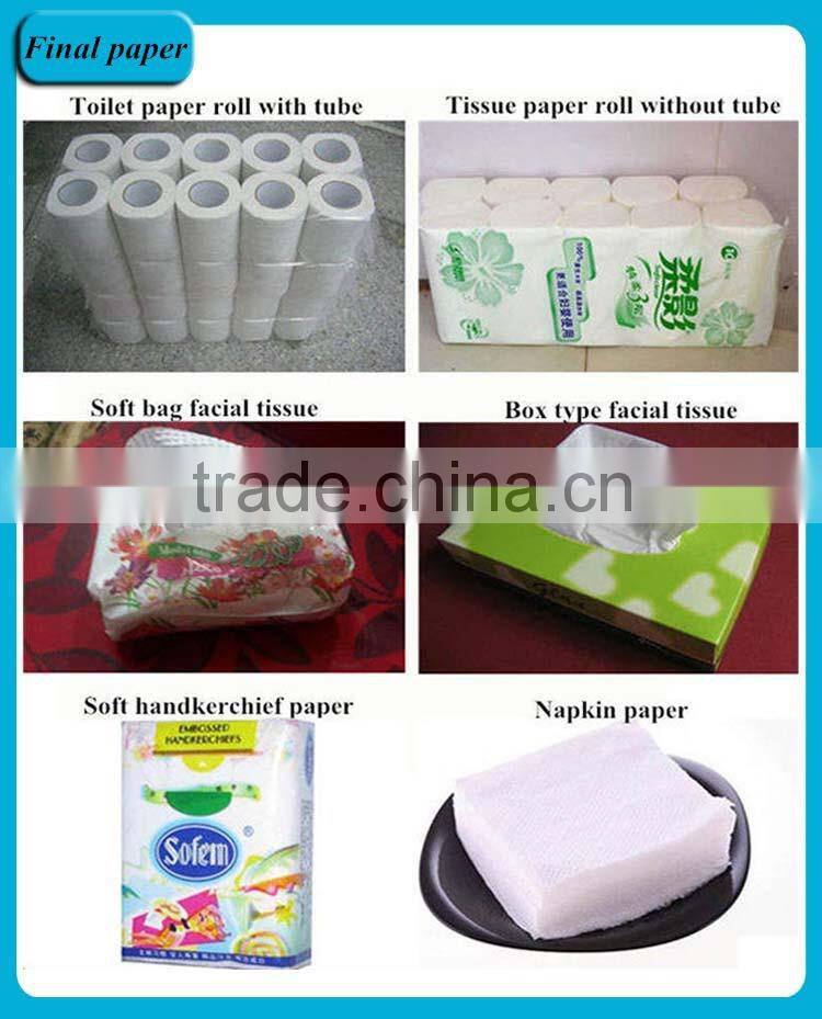 China Manufacture Paper Recycling Machinery Facial Tissue Napkin Paper Machine