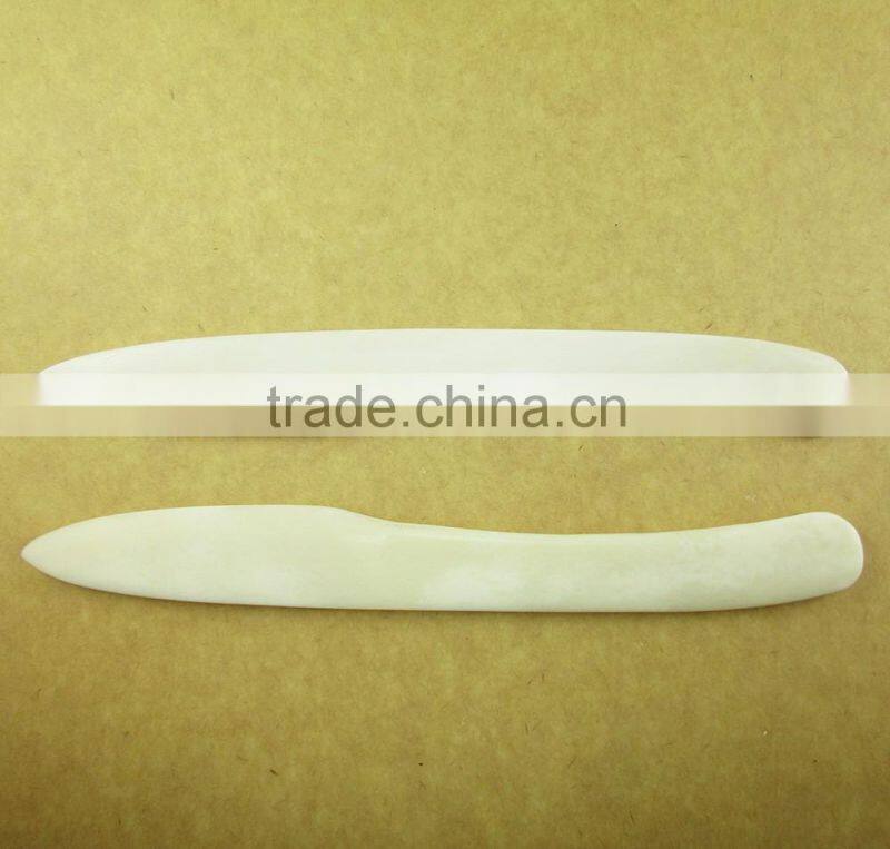 7 inch pointed bone folder bone tool paper creaser