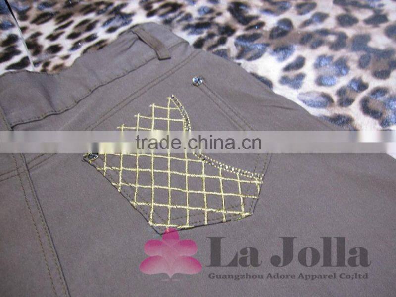 2016 Ladies Fashion Embroidered Casual Long Denim Skirt LK-007