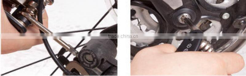 Germany 16-in-1 Multifunctional High Quality Alloy Steel Cycling Bicycle Repair Tools Black Bike Combined Tool