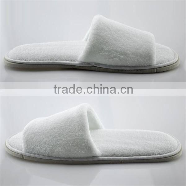 2014 White Washable Cheap Indoor Guest Personalized Hotel Slippers