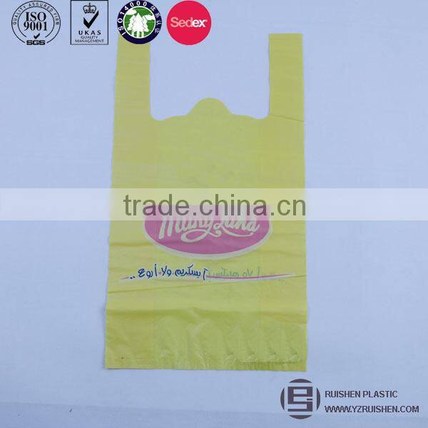 White Film HDPE KFC T-shirt Packing Bags