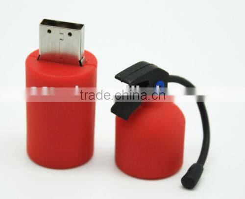 Wholesale good quality China USB supplier custom pvc emulational Fire extinguisher usb flash drive