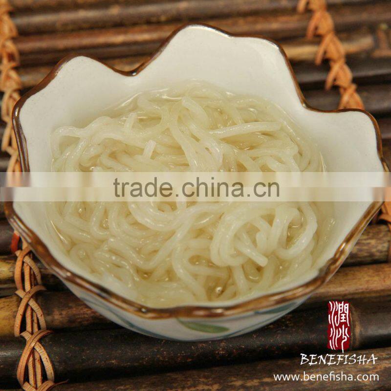 Vegetable taste of Shirataki Knots(Konnyaku or Konjac) noodle