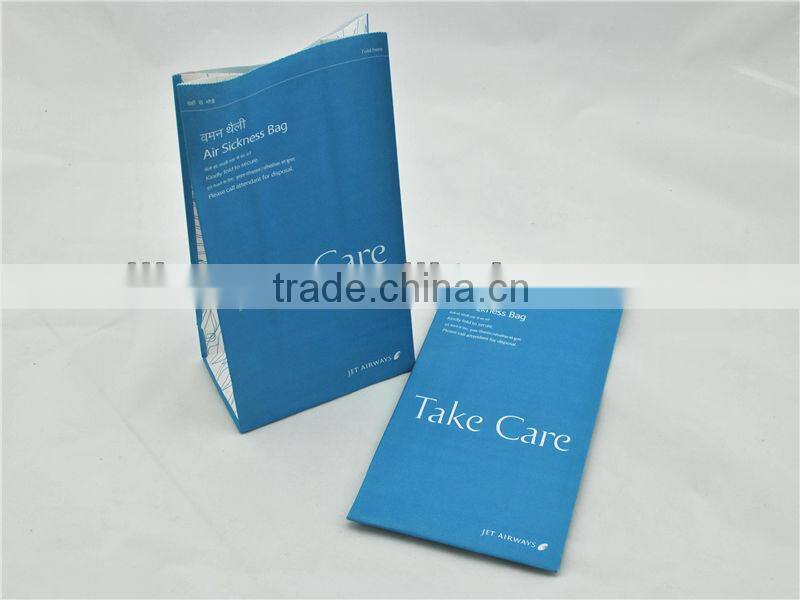 High quality inflight full printed paper barf bag