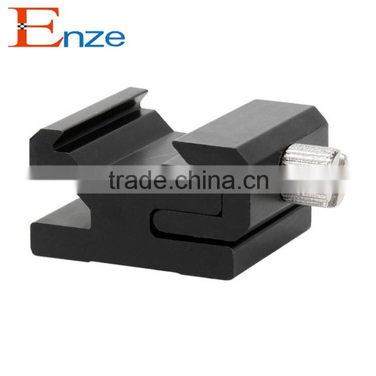 1/4 Screw Flash hot and cold shoe Mount adapter for LED Flash Light photography studio Light