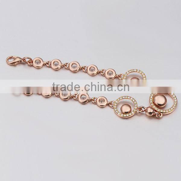 2016 Custom design Fashion jewelry bracelet, Rose gold custom bracelet