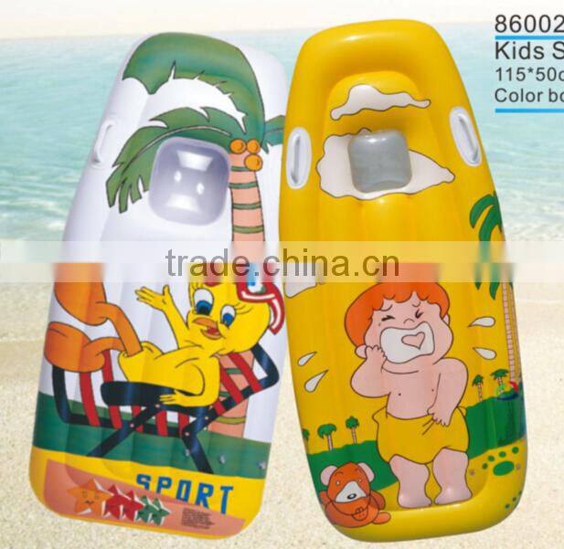 PVC inflatable surfboards,kickboards for kids with handles
