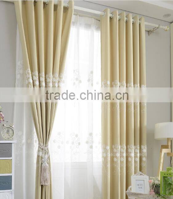 2015 Latest design fabric curtains for living room window curtain