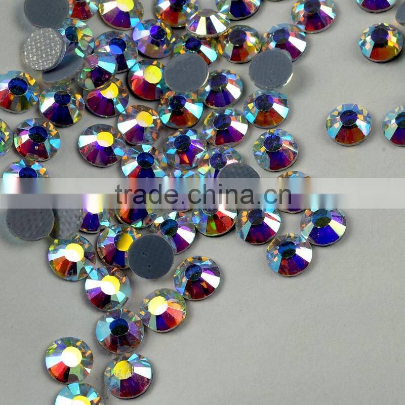 3mm Iron-on Crystal Rainbow Rhinestone, Crystal AB Tarnsfer Rhinestone Wholesale for Wedding