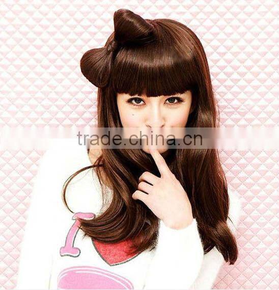 2013hot style synthetic chignon hair wig accessory with clip