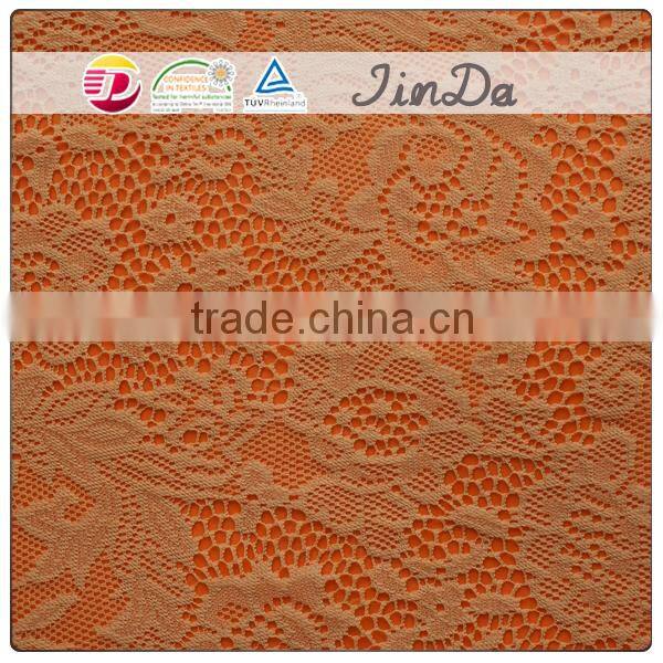 Durable popular brown lace fabric for women dressing