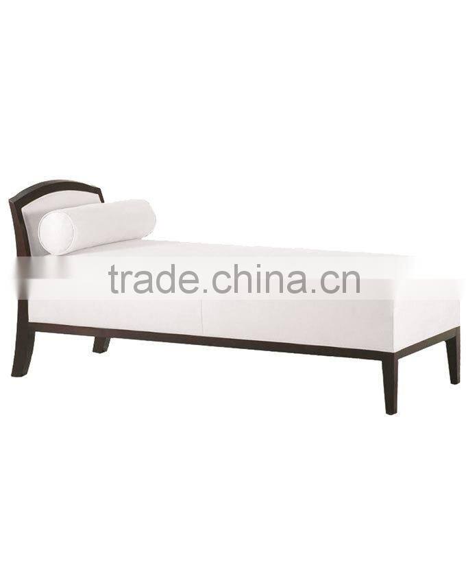 Floral fabric walnut hotel sofa XY3342